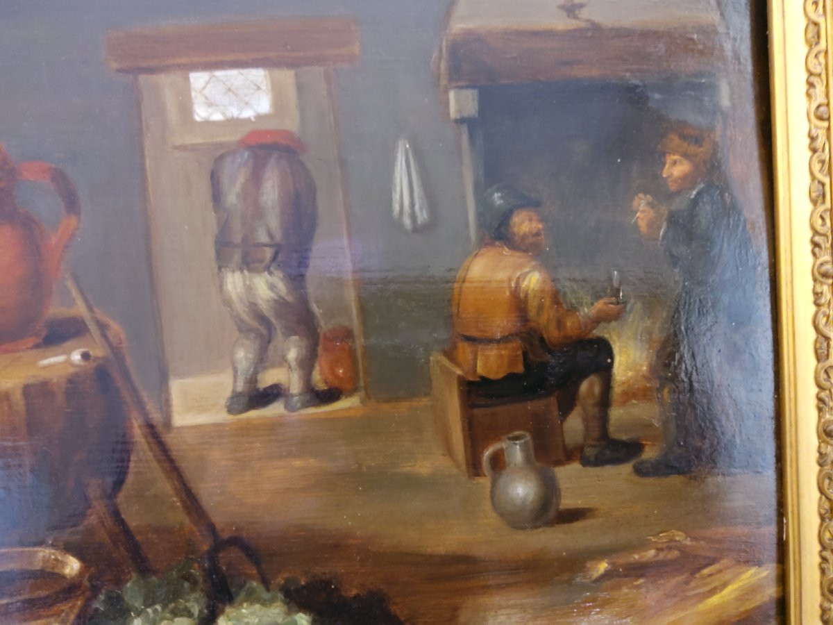 Dutch Interior Scene, Circle Of David Teniers, 17th Century-photo-2